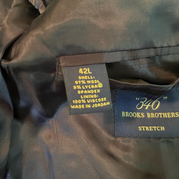 Brooks Brothers “346” Stretch 42L Blazer 97% wool - Picture 9 of 11